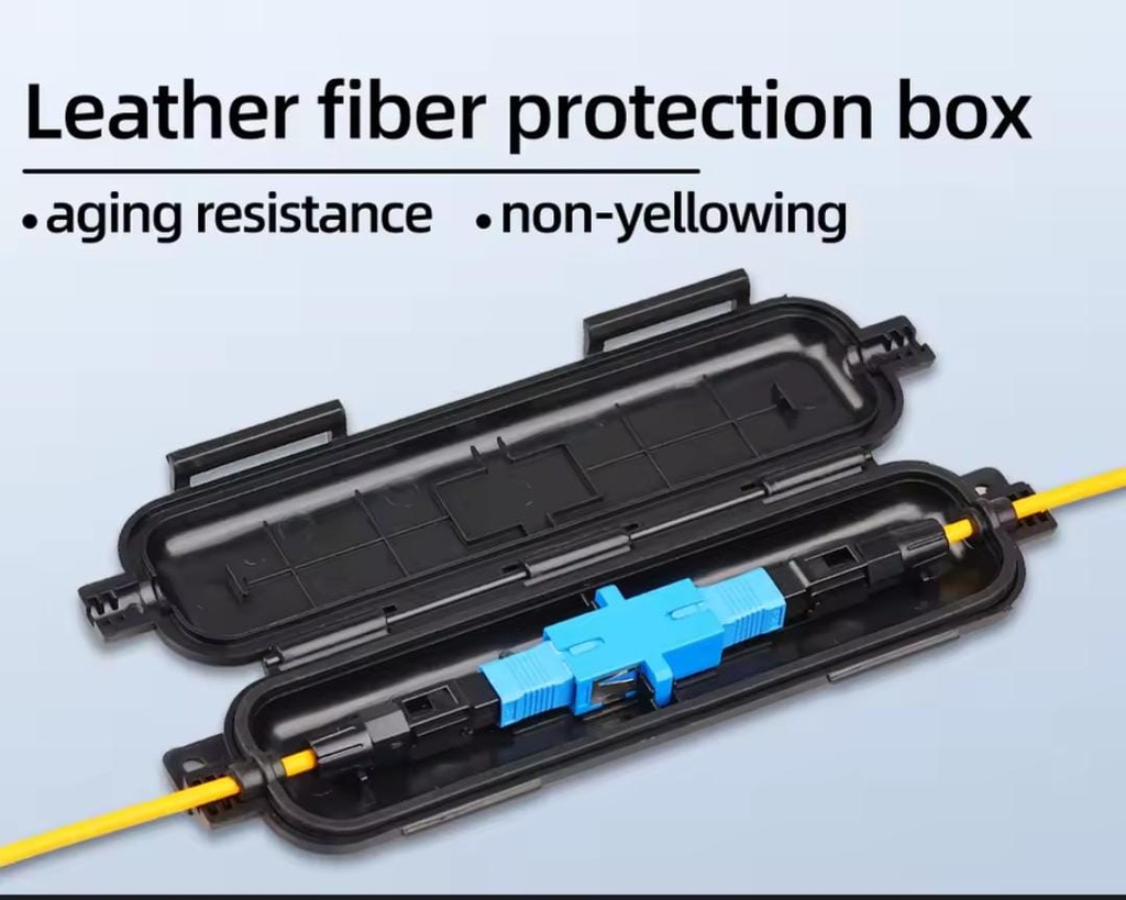 Caja de proteccion fibra optica, para cable de bajada 