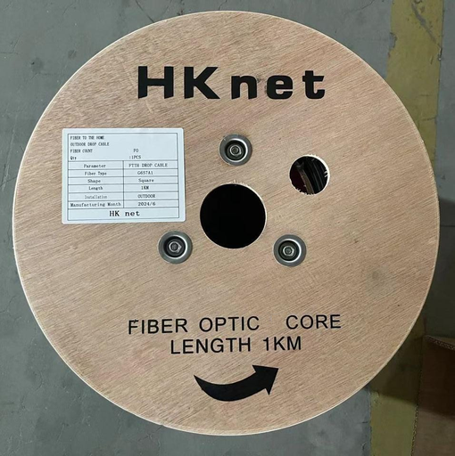 DROP DE FIBRA 1 HILO 2KM 3 MENSAJERO ACERO