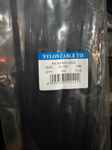 Tairrá Nylon Cable Tie  Grande de 8*350mm 100 PCS